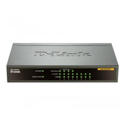 D-Link DES 1008PA - Přepínač - neřízený - 4 x 10 100 (PoE) + 4 x 10 100 - desktop - PoE