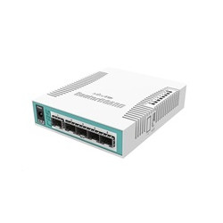 MikroTik Cloud Router Switch CRS106-1C-5S, 400MHz CPU, 128MB RAM,1xGLAN SFP, 5xSFP slot, vč. L5 licence