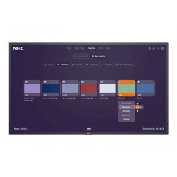 NEC MultiSync M491-MPi4 - 49" Třída úhlopříčky M Series displej LCD s LED podsvícením - digital signage - 4K UHD (2160p) 3840 x 2160 - HDR - osvětlené okraje - černá, pantone 426M