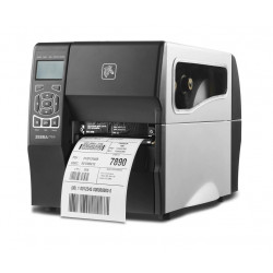 DT Printer ZT230; 300 dpi, Euro and UK cord, Serial, USB, and ZebraNet n Print Server Rest of World, Liner take up w peel