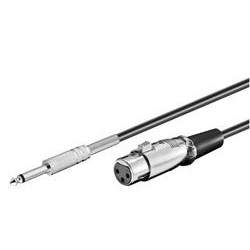 PremiumCord Kabel Jack 6.3mm-XLR M F 6m