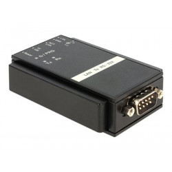 Delock Converter Ethernet LAN  Serial RS-232 - Sériový adaptér - Ethernet 100 - RS-232 x 1