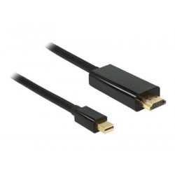 Delock High Speed HDMI - Kabel adaptéru - Mini DisplayPort s piny (male) do HDMI s piny (male) - 2 m - černá - podpora 1080p