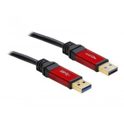 Delock Premium - Kabel USB - USB typ A (M) do USB typ A (M) - USB 3.0 - 2 m - černá