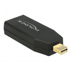 Delock 4K Passive - Video adaptér - Mini DisplayPort s piny (male) do HDMI se zdířkami (female) - černá - podporuje 4K