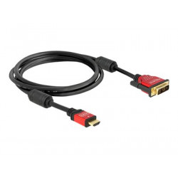 Delock - Kabel adaptéru - jeden spoj - HDMI s piny (male) do DVI-D s piny (male) - 1.8 m