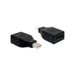 Delock - Adaptér DisplayPort - Mini DisplayPort (M) do DisplayPort (F) - černá