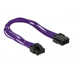 Delock - Prodlužovací šňůra - 8 pin EPS12V (F) do 8 pin EPS12V (M) - 30 cm - purpurová