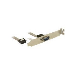 Delock Slot Bracket  1 x Serial - Sériový panel - 9 pinová IDC (F) do DB-9 (M) - 40 cm