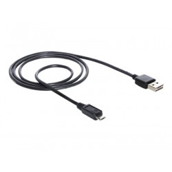 Delock EASY-USB - Kabel USB - Micro USB typ B (M) do USB (M) - USB 2.0 - 1 m - černá