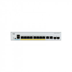 Catalyst C1000-8FP-E-2G-L, 8x 10 100 1000 Ether PoE+ ports and 120W PoE budget, 2x 1G SFP and RJ-45