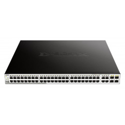 D-Link DGS-1210-52MP L2 L3 Smart+ PoE switch, 48x GbE PoE+, 4x RJ45 SFP, PoE 370W