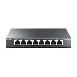 TP-LINK switch 8-Port 10 100 1000 Mbps RJ45, 7× PoE in + 1× PoE out, Managed Reverse