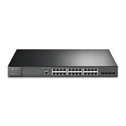 TP-LINK switch 28-Port L2+ Managed, 24x PoE+ 802.3at af, 4× Gbit SFP slots, 384W