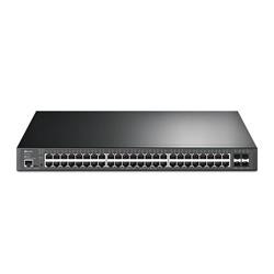 TP-LINK JetStream 48-Port Gigabit and 4-port 10GE SFP+ L2+ Managed Switch with 48-Port PoE+PORT: 48× Gigabit PoE+ Port