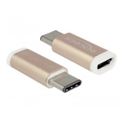 Delock - USB adaptér - USB-C (M) do Micro USB typ B (F) - USB 3.1 - měděná