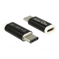 Delock - USB adaptér - USB-C (M) do Micro USB typ B (F) - USB 3.1 - černá