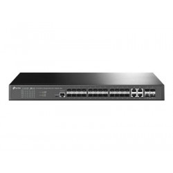 TP-Link JetStream TL-SG3428XF V1 - Přepínač - L2+ - řízený - 20 x Gigabit SFP + 4 x combo Gigabit SFP RJ-45 + 4 x 10 Gigabit SFP+ (uplink) - Lze montovat do rozvaděče