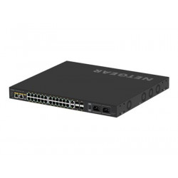 NETGEAR AV Line M4250-26G4F-PoE++ - Přepínač - L3 - řízený - 24 x 10 100 1000 (PoE++) + 2 x 10 100 1000 + 4 x 1000Base-X SFP - proudění vzduchu ze strany na stranu - Lze montovat do rozvaděče - PoE++ (1440 W)