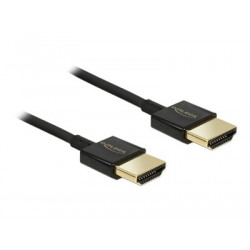 Delock Premium - Kabel HDMI s ethernetem - HDMI s piny (male) do HDMI s piny (male) - 0.5 m - podporuje 4K