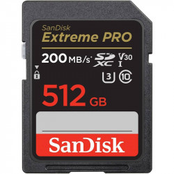 SanDisk Extreme PRO SDXC 512GB UHS-I U3 Class 10 Černá