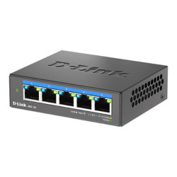 D-Link DMS 105 - Přepínač - neřízený - 5 x 10 100 1000 2.5G - desktop, pro připevnění na zeď