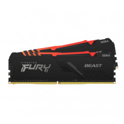 Kingston FURY Beast DDR4 16GB 2666MHz CL16 2x8GB RGB Black