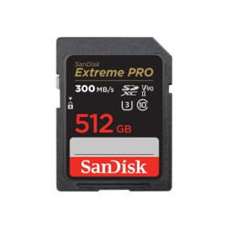 SanDisk Extreme Pro - Paměťová karta flash - 512 GB - Video Class V90 UHS-II U3 Class10 - 1733x 2000x - SDXC UHS-II