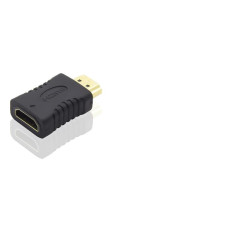 PremiumCord Adaptér HDMI Female - HDMI Male, krátká, zlacený konektor