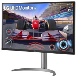 LG 32UQ750P-W LCD VA/PVA/MVA 32" 3840 x 2160 4ms 400nitů 2500:1 144Hz  Repro Pivot USB-C  Černo - stříbrná 