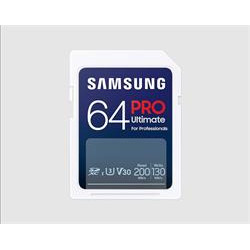 Samsung paměťová karta 64GB PRO ULTIMATE SDXC CL10 U3 V30 (č z: až 200 130MB s)