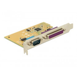 Delock PCI Express Card  1 x Serial + 1 x Parallel - Paralelně-sériový adaptér - PCIe 2.0 - RS-232 x 1 + IEEE 1284 x 1