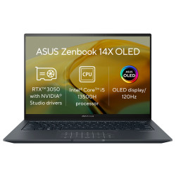 ASUS Zenbook 14X OLED UX3404VC 14,5" I5-13500H 16 GB 1 TB NVIDIA GeForce RTX 3050 Windows 11 Home Tmavě šedá