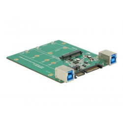 Delock Converter SATA USB 3.1 type B socket M.2 mSATA slot - Řadič úložiště - mSATA, M.2 - M.2 Card mSATA - SATA 3Gb s, USB 3.1 (Gen 2)
