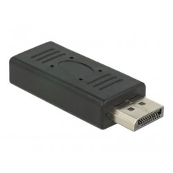 Delock - Adaptér DisplayPort - DisplayPort (M) do DisplayPort (F) - černá