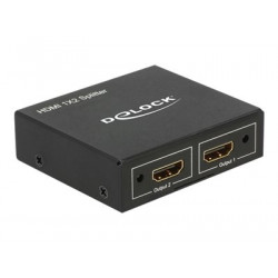 Delock HDMI Splitter 1 x HDMI in  2 x HDMI out 4K - Rozdělovač video audio - 2 x HDMI - desktop