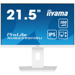 Iiyama ProLite XUB2292HSU-W6 LCD IPS/PLS 22" 1920 x 1080 0,4ms 250nitů 1000:1 100Hz  Repro Pivot   Bílá 