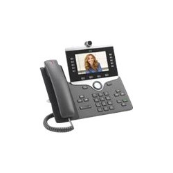 Cisco IP Phone 8865 - IP video telefon - s digitální fotoaparát, rozhraní Bluetooth - IEEE 802.11a b g n ac (Wi-Fi) - SIP, SDP - 5 řádků - uhel