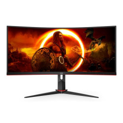 AOC CU34G2XP-BK LCD VA/PVA/MVA 34" 3440 x 1440 1ms 430nitů 4000:1 180Hz    USB-C  Černo - červená 