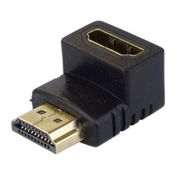 PremiumCord Adapter HDMI M F zahnutý do pravého úhlu 90°, pozlacená