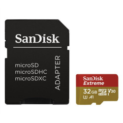 SanDisk Extreme 32GB microSDHC CL10 A1 UHS-I V30 100mb s vč. adaptéru