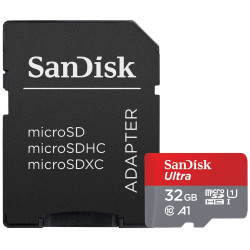 SanDisk Ultra 32GB microSDHC CL10 Ultra A1 UHS-I U1 Rychlost až 120MB s vč. adaptéru