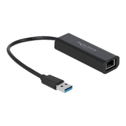 Delock - Síťový adaptér - USB 3.1 Gen 1 - 100M 1G 2.5G Gigabit Ethernet - černá