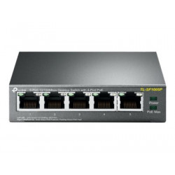 TP-Link TL-SF1005P - Přepínač - neřízený - 5 x 10 100 (4 PoE) - desktop - PoE (58 W)