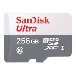 SanDisk MicroSDXC karta 256GB Ultra (100MB s, Class 10, Android) + adaptér