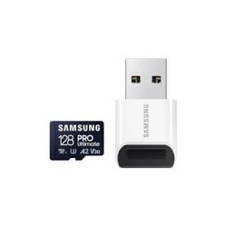 Samsung paměťová karta 128GB PRO Ultimate CL10 Micro SDXC Grade 3 (č z: až 200 130MBs) + USB Adaptér