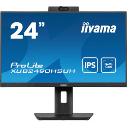 Iiyama ProLite XUB2490HSUH-B1 LCD IPS/PLS 23,8" 1920 x 1080 4ms 250nitů 1300:1 100Hz  Repro Pivot  Webcam Černá 