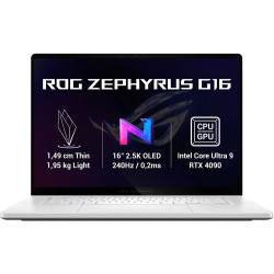 ASUS ROG Zephyrus G16 GU605MY 16" U9-185H 32 GB 2 TB NVIDIA GeForce RTX 4090 16 GB Windows 11 Home Bílá