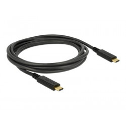 Delock - USB kabel - USB-C (M) do USB-C (M) - USB 3.1 Gen 1 - 3 A - 2 m - černá