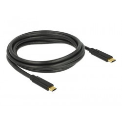 Delock - USB kabel - USB-C (M) do USB-C (M) - USB 3.1 Gen 1 - 5 A - 2 m - černá